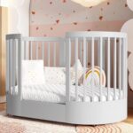 Berço Redondo 3 em 1 Divicar Wave: evolutivo, seguro e versátil para acompanhar o bebê do berço à minicama. - Imagem 5