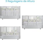 Berço Redondo 3 em 1 Divicar Wave: evolutivo, seguro e versátil para acompanhar o bebê do berço à minicama. - Imagem 7
