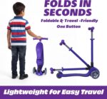 SKIDEE SP3: scooter infantil 2 em 1 com assento, luzes LED e guidão ajustável para crescer com segurança. - Imagem 7
