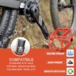 Pedais BUCKLOS MTB antiderrapantes, nylon resistente e plataforma larga 9/16 para mais aderência e segurança na pedalada - Imagem 4