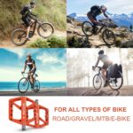 Pedais BUCKLOS MTB antiderrapantes, nylon resistente e plataforma larga 9/16 para mais aderência e segurança na pedalada - Imagem 5