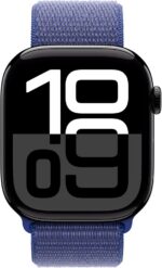 Apple Watch Band Loop desportiva 46 mm ultramarino: leve, respirável e com ajuste fácil para mais conforto no dia a dia. - Imagem 3