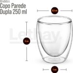 Copo de Vidro Borossilicato Parede Dupla: mantém a temperatura, não aquece as mãos e valoriza suas bebidas. - Imagem 3