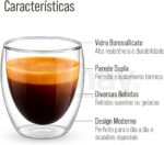 Copo de Vidro Borossilicato Parede Dupla: mantém a temperatura, não aquece as mãos e valoriza suas bebidas. - Imagem 4