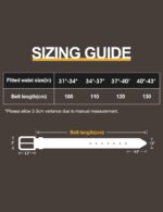 Cinto social masculino em couro genuíno, 3,8 cm, acabamento casual e elegante para compor looks com estilo. - Imagem 6