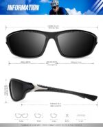 Óculos de sol masculinos esportivos para ciclismo e direção, com corda e visão clara para uso confortável e seguro - Imagem 5