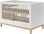 Berço Cozy Branco com Carvalho: vira mini cama, com 3 alturas e selo INMETRO. - Imagem 6