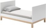 Berço Cozy Branco com Carvalho: vira mini cama, com 3 alturas e selo INMETRO. - Imagem 8