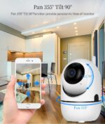 Babá Eletrônica Loboy Wifi com visão noturna, áudio bidirecional e alerta de movimento para proteger sua casa - Imagem 3