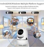 Babá Eletrônica Loboy Wifi com visão noturna, áudio bidirecional e alerta de movimento para proteger sua casa - Imagem 4