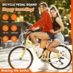 Pedais de apoio dobráveis para bicicleta elétrica: mais segurança, aderência e conforto para passageiros. - Imagem 3