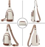 Bolsa Bostanten feminina pequena, resistente à água, com compartimentos e bolso antifurto, ideal para iPad 9,7" - Imagem 5