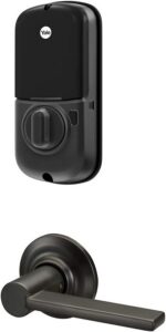 Yale Assure Lock SL: fechadura eletrônica sem chave com tela touch e alavanca Valdosta preta para mais segurança e praticidade - Imagem 3