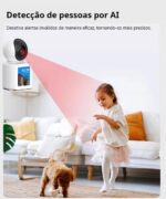 Câmera de Segurança Wifi 1080P com tela 2,8", detecção de movimento, áudio bidirecional e visão noturna, ideal para sua família. - Imagem 7
