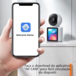 Câmera de Segurança Wifi 1080P com tela 2,8", detecção de movimento, áudio bidirecional e visão noturna, ideal para sua família. - Imagem 9