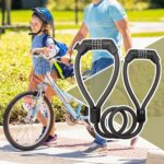Fechadura antirroubo para scooter e bicicleta com cabo de aço e senha de 4 dígitos, alta segurança e fácil transporte - Imagem 3