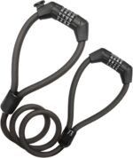 Fechadura antirroubo para scooter e bicicleta com cabo de aço e senha de 4 dígitos, alta segurança e fácil transporte - Imagem 7