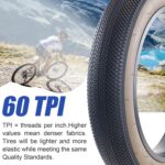Pneu Fat 20x4 para E-Bike: resistente ao desgaste, dobrável e fácil de instalar, ideal para mountain bike e neve. - Imagem 3