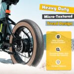 Pneu Fat 20x4 para E-Bike: resistente ao desgaste, dobrável e fácil de instalar, ideal para mountain bike e neve. - Imagem 4