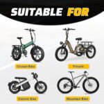 Pneu Fat 20x4 para E-Bike: resistente ao desgaste, dobrável e fácil de instalar, ideal para mountain bike e neve. - Imagem 8