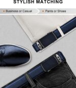 Cinto masculino de catraca ajustável para calça social, conforto e ajuste perfeito para o dia a dia - Imagem 7