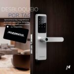 Fechadura Digital NovaDigital Fusion Wi-Fi 2.4G: biometria, senha, TAG, chave e APP Tuya, prata, segurança e praticidade. - Imagem 5