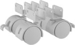 Berço Mini Cama Alegria com Capitonê: elegância e segurança para o bebê, com função berço cama e acabamento Nature/Branco. - Imagem 5