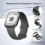 Pulseira esportiva de silicone para Apple Watch: confortável, ajustável e resistente para uso diário e treinos. - Imagem 8