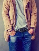Timberland Cinto jeans clássico masculino 35 mm em couro legítimo, durável e versátil para o dia a dia. - Imagem 3