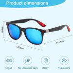 Óculos de sol esportivos polarizados com proteção UV400, conforto leve e estilo retrô para atividades ao ar livre - Imagem 3
