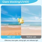 Óculos de sol esportivos polarizados com proteção UV400, conforto leve e estilo retrô para atividades ao ar livre - Imagem 4