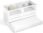 Berço para Gêmeos Sol e Mar Divicar branco: multifuncional, com cama auxiliar e colchão, ideal para comprar com praticidade. - Imagem 3