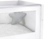 Berço para Gêmeos Sol e Mar Divicar branco: multifuncional, com cama auxiliar e colchão, ideal para comprar com praticidade. - Imagem 7