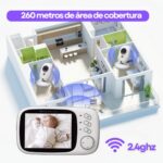 Babá Eletrônica com Câmera: visão noturna, áudio bidirecional, VOX, temperatura e tela LCD 3.2” para monitorar seu bebê com segurança. - Imagem 9