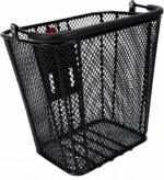Cesta de Bicicleta Keenso com Liberação Rápida e Alça, ferro preto, compacta para scooter e bicicleta - Imagem 7