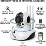 Câmera de Segurança Smart IP Wi-Fi HD 720p com visão noturna, áudio bidirecional e monitoramento por aplicativo para proteção completa do seu ambiente. - Imagem 6