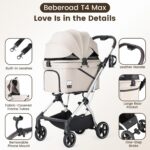 Beberoad Pets T4 Max: carrinho dobrável e impermeável para cães e gatos, com conforto e praticidade na viagem - Imagem 7