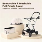 Beberoad Pets T4 Max: carrinho dobrável e impermeável para cães e gatos, com conforto e praticidade na viagem - Imagem 8