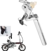 Espigão de Assento para Bicicleta Elétrica: metal dobrável, fácil de instalar e com proteção anti-roubo - Imagem 7