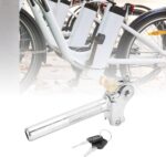 Espigão de Assento para Bicicleta Elétrica: metal dobrável, fácil de instalar e com proteção anti-roubo - Imagem 9