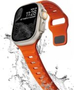 Pulseira Mariner para Apple Watch em silicone resistente: conforto, ajuste perfeito e estilo para 42mm, 44mm, 45mm e Ultra 49mm. - Imagem 4