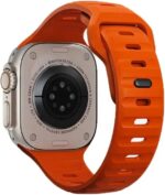Pulseira Mariner para Apple Watch em silicone resistente: conforto, ajuste perfeito e estilo para 42mm, 44mm, 45mm e Ultra 49mm. - Imagem 6