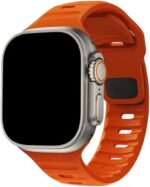 Pulseira Mariner para Apple Watch em silicone resistente: conforto, ajuste perfeito e estilo para 42mm, 44mm, 45mm e Ultra 49mm. - Imagem 8