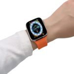 Pulseira Mariner para Apple Watch em silicone resistente: conforto, ajuste perfeito e estilo para 42mm, 44mm, 45mm e Ultra 49mm. - Imagem 9