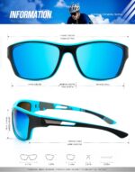 Óculos de sol esportivos masculinos polarizados S63: visão clara para corrida, ciclismo e atividades ao ar livre - Imagem 3