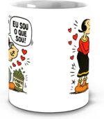 Caneca Popeye e Olívia 1929 de porcelana 325 ml com estampa HD, ideal para presente nostálgico e uso diário. - Imagem 4