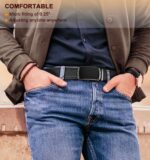 Cinto masculino de catraca ajustável: conforto, ajuste perfeito e estilo para calça social Oxford - Imagem 6