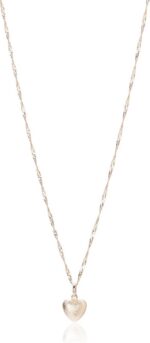 Colar Rommanel banhado a ouro 18k com pingente coração dupla face, elegante e ideal para presentear. - Imagem 3