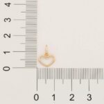 Colar Rommanel Banhado a Ouro 18K com Pingente Mini Coração Vazado: delicado, feminino e ideal para compor looks elegantes. - Imagem 4