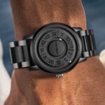 FOXBOX Relógio masculino de aço inoxidável preto magnético Force S: estilo e resistência para o dia a dia - Imagem 7